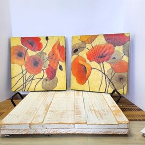 2 Piece Poppy Art